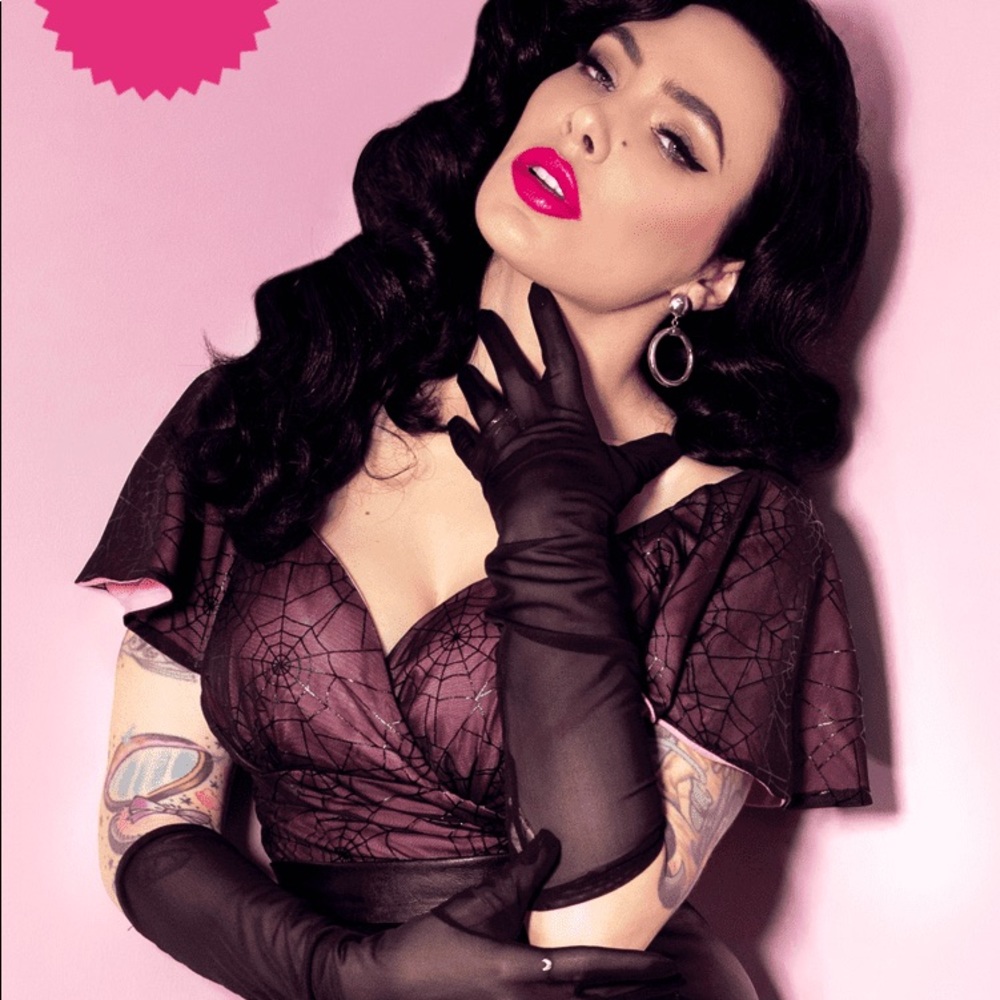 Vixen by Micheline Pitt Babydoll Top XL